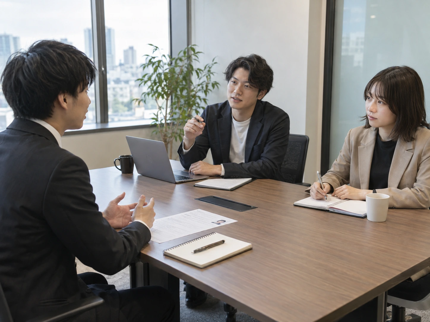 採用支援サービスの打ち合わせ風景